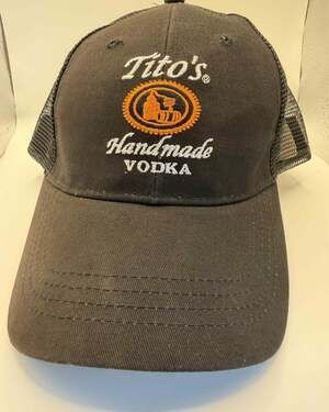 Tito's Handmade Vodka Austin Texas Mesh Black Trucker Hat Snapback